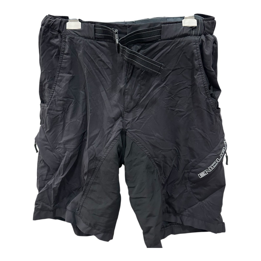 Endura Hummvee Lite MTB Cycling Shorts Padded Belted Liner Men's M Black